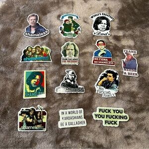 Shameless 13 No Repeat Stickers